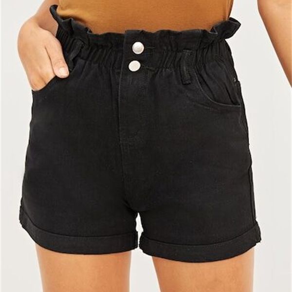 

Fashion A Pair Of Jeans 2021 Women' Shorts Elastic Waist Pants, White