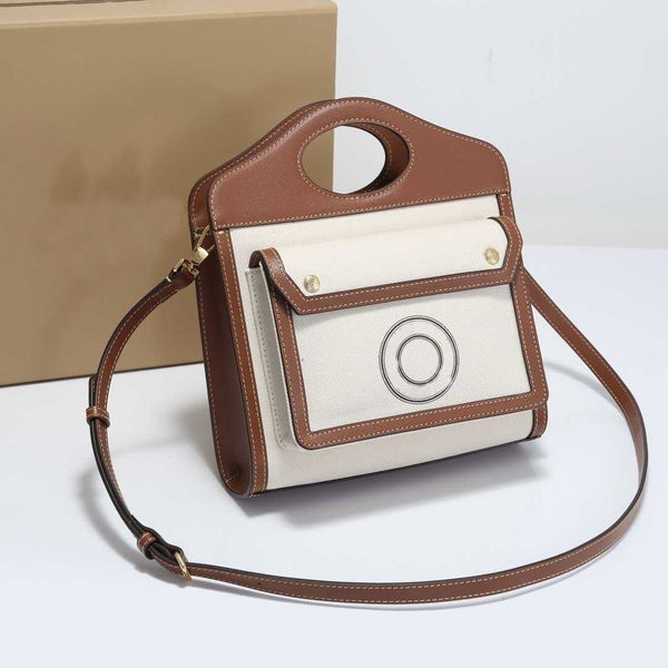 

early autumn designer canvas leather poker bag classic retro fashion print handbag