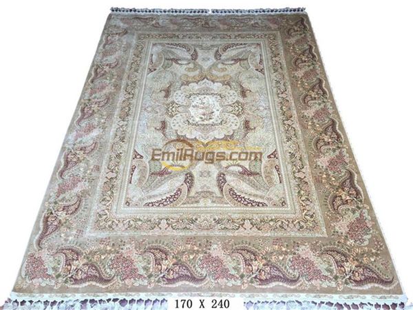 

carpets handmade knot persian traditional wool and silk carpet red
