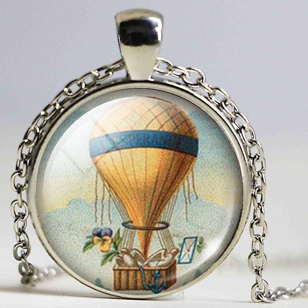 

air balloon necklace fashion accessories pendant jewelry christmas gift necklaces, Silver