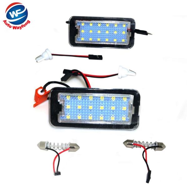 

2pcs/set led license plate lamp light for 500 500c 2009-2021 car styling error canbus pure white rear view cameras& parking sensor sens