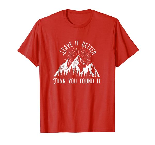

leave it better than you found it | retro usa camping tshirt, White;black