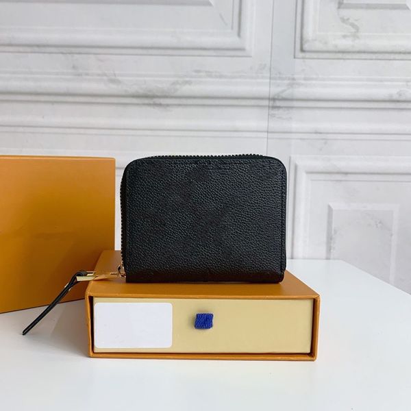 

empreinte leather short wallets with long tassel zipper vibrant colors pink orange fushia dark red black fashion coin purse flow