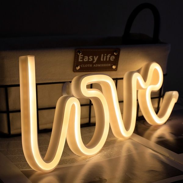 

led neon girl's heart expresses love modeling room decoration night light