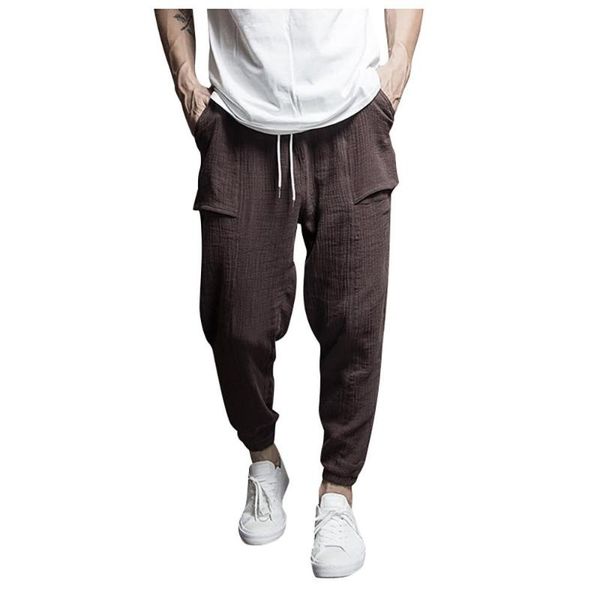 

running pants men splicing printed casual sport-wear overalls pocket sport work trouser outdoor 2021, Black;blue