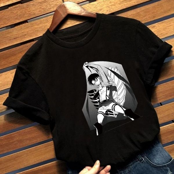 

men's t-shirts anime harajuku summer short-sleeve male t-shirt, White;black