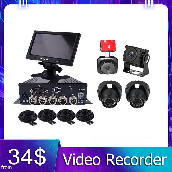 

car video h.264 4 channel 1080p truck mdvr support 512gb sd card storage mobile dvr kits