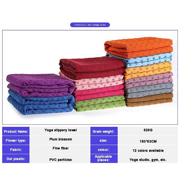 

fitness yoga supplies mat slip fabric towel pvc plum blossom wrap blanket blankets