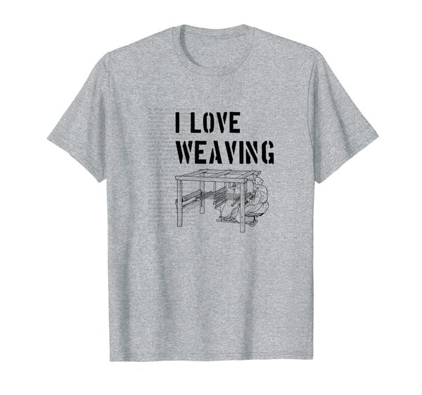 

i love weaving tshirt funny weaving gifts, White;black