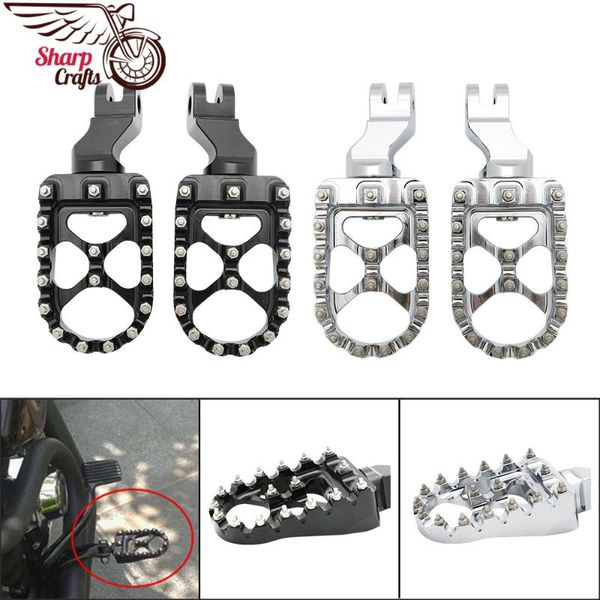 

motorcycle accessories front & rear footpegs footrests for bonneville se t100 t900 01-15 thrunxon 1200 04-15 pedals