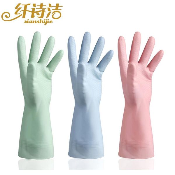 

disposable gloves dishwashing women thin waterproof and durable kitchen housework cleaning household laundry clothes rubber latex
