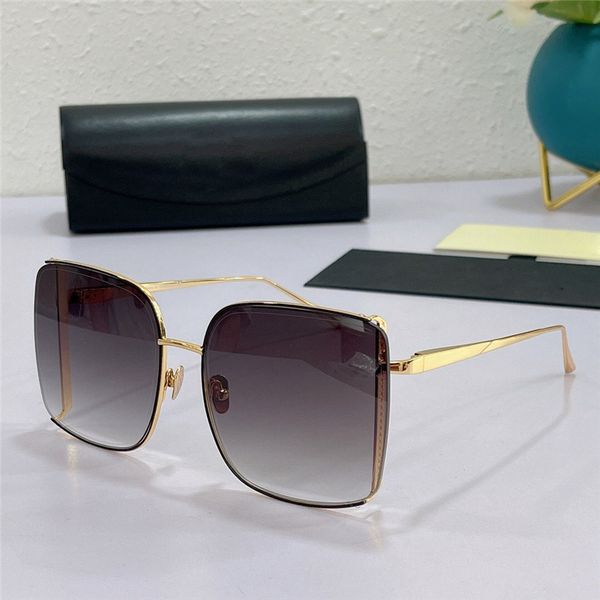 

fashion designer women sunglasses the aimily retro metal square shape hollow frame glasses wild minimalist style uv protection come with cas, White;black