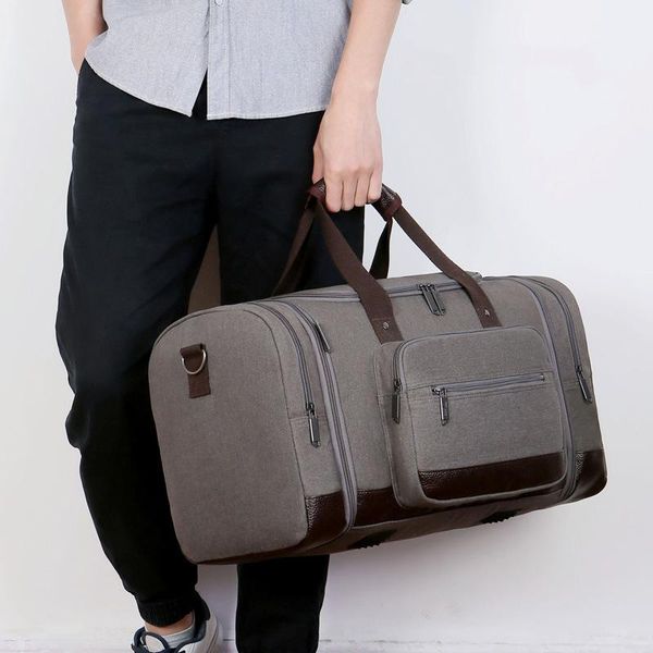 

duffel bags fashion canvas travel duffle big bag men zipper nylon packing cubes luggage carry on