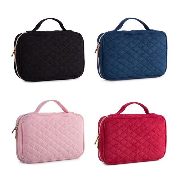 

jewelry pouches, bags portable travel box zipper storage bag necklace earrings rings bracelet organizer display carrying case, Pink;blue