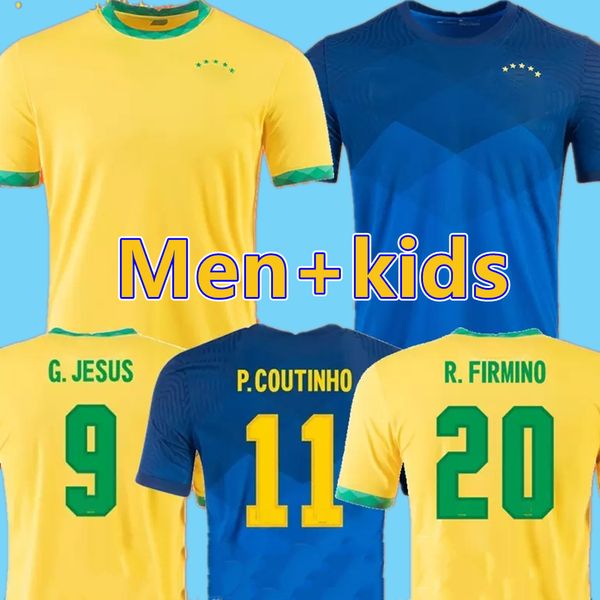 

2021 soccer jersey camiseta de futbol paqueta neres coutinho brazils football shirt firmino jesus marcelo pele brasil 20 21 maillot de foot, Black;yellow