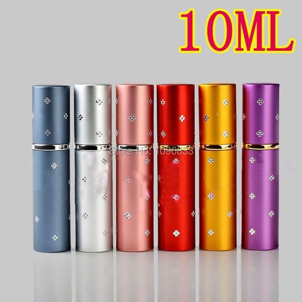 

storage bottles & jars 5ml 10ml perfume bottle with aluminum cover mist spray parfum atomizer, fragrance refillabe portable bottle, 25 piece