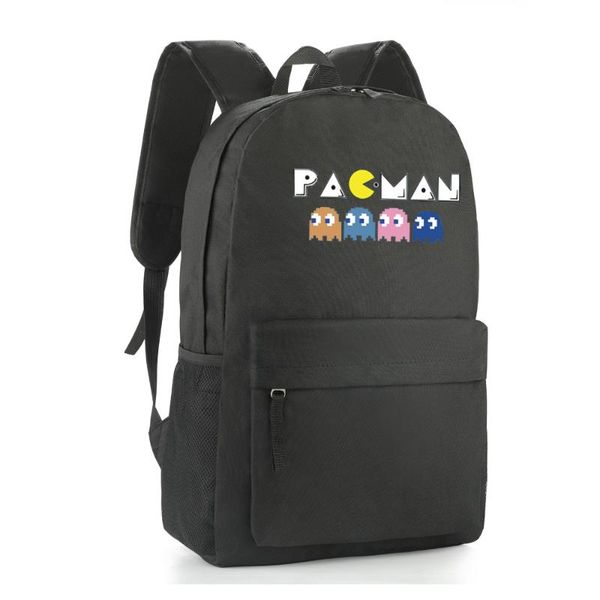 

backpack retro game fans black nylon school bag durable material backpacks