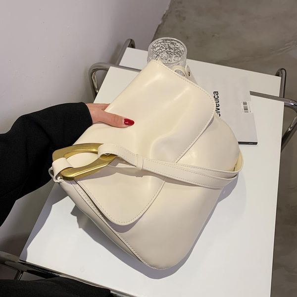 

evening bags solid color square underarm bag 2021 quality soft pu leather women's designer handbag high capacity shoulder messenger