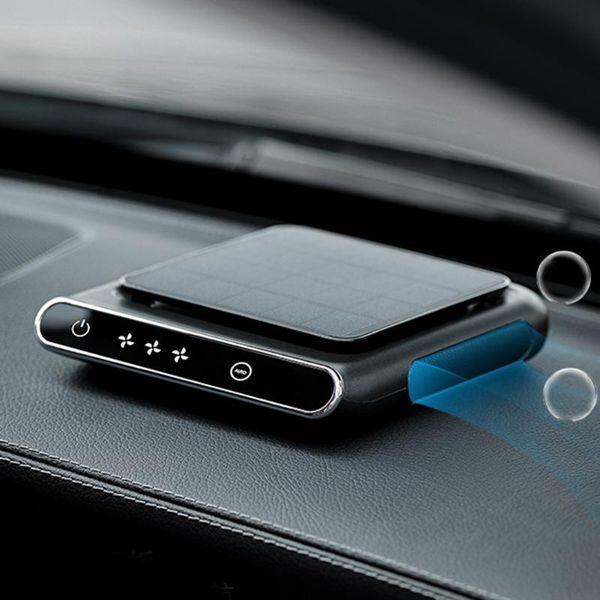 

car air freshener 3 modes purifier solar powered 5v 2.5w eco-friendly negative ion vehicle cleaner electrical appliances