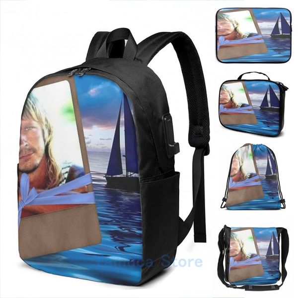 

backpack funny graphic print renaud usb charge men school bags women bag travel laptop