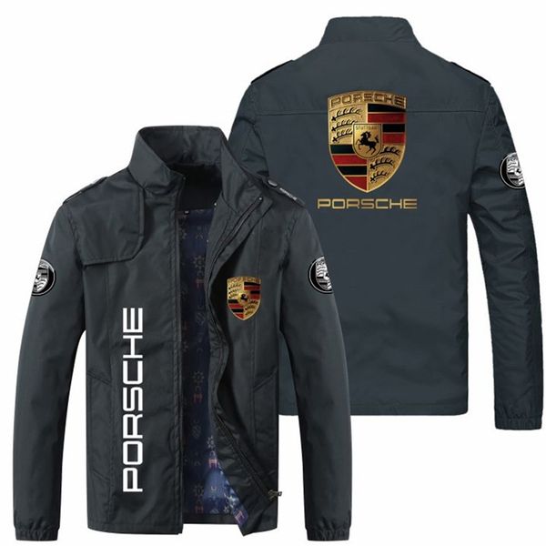 

2021 spring and autumn new men's printed large motorcycle style jacket, Black