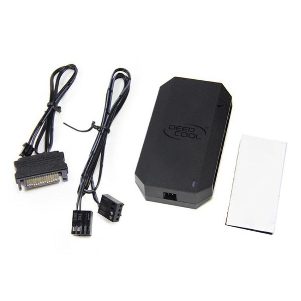 

fans & coolings fh-10 10 ports fan hub 3pin/4pin pwm splitter cooler extension adapter 12v sata power supply for pc motherboard