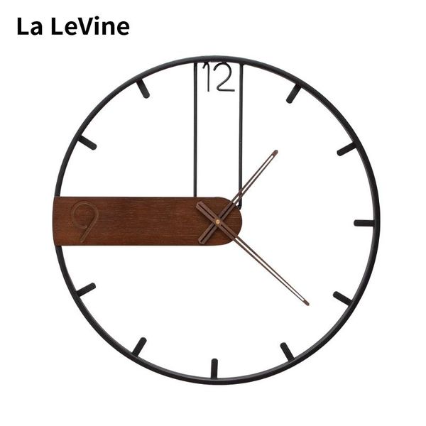 

wall clocks la levine clock wrought iron creative european style decorative fashion metal dial bedroom silent