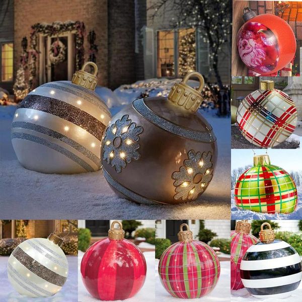 

party decoration 60cm large christmas balls tree decorations outdoor atmosphere inflatable baubles toys for home gift ball ornament