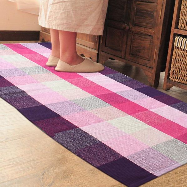 

carpets nicerug colorful mat cotton handmade weave color carpet kitchen little doormat floor mats warm home decoration