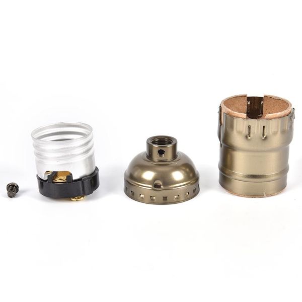 

lamp holders & bases 1 piece e26/e27 retro vintage edison screw bulb aluminum shell base holder pendant lighting socket