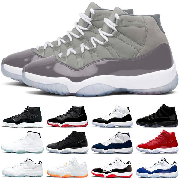 

og basketball shoes jumpman 11 men women 11s cool grey jubilee bred legend blue citrus concord 45 space jam varsity red mens trainers sports