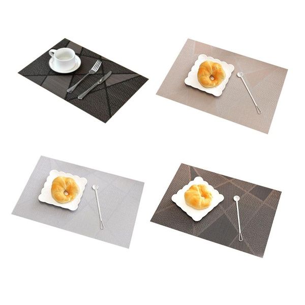 

6pcs europe style placemat waterproof decoration mat heat-resistant table dishes tableware for mats & pads