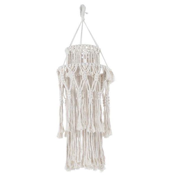 

tapestries 1pc hand-knitted lampshade macrame hanging lamp decoration living room wedding tassel tapestry