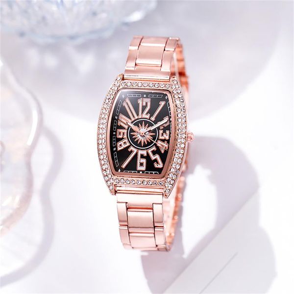 

wristwatches relogio masculino watches quartz watch fashion tonneau dial casual for women 2021 sports, Slivery;brown