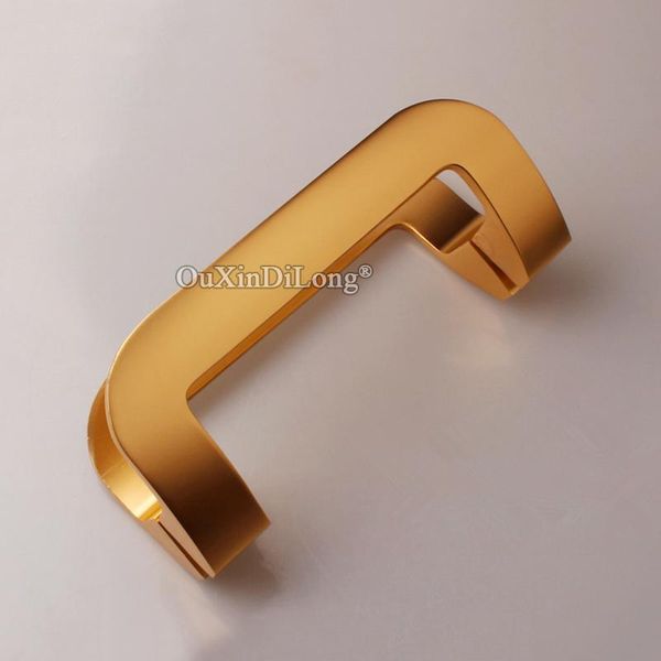 

brand 1pair solid space aluminium shower glass sliding door handles wooden pull/push hole distance 190mm/210mm & pulls