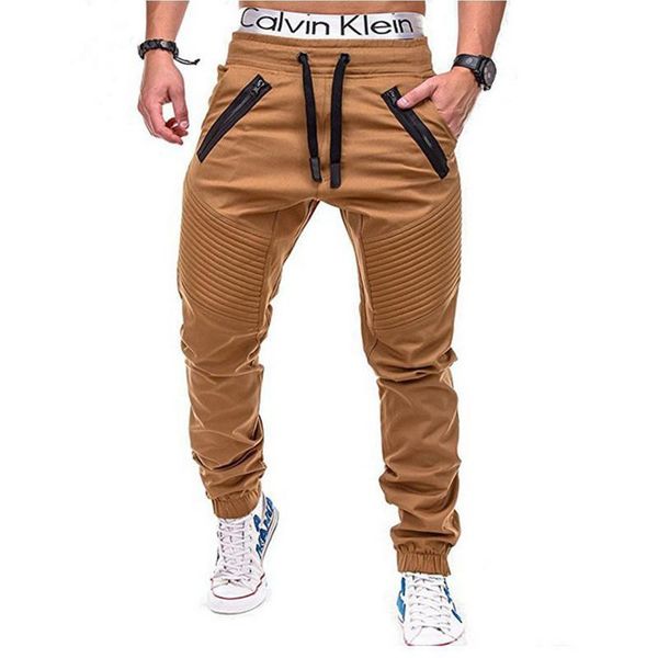 

men's pants herfst mannen broek 2021 multi-pocket harembroek hip streetwear casual mode cargo jogger kleding slanke, Black