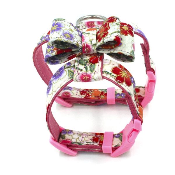 

dog collars & leashes pet puppy harness velvet leather leash for small cat chihuahua pink collar products