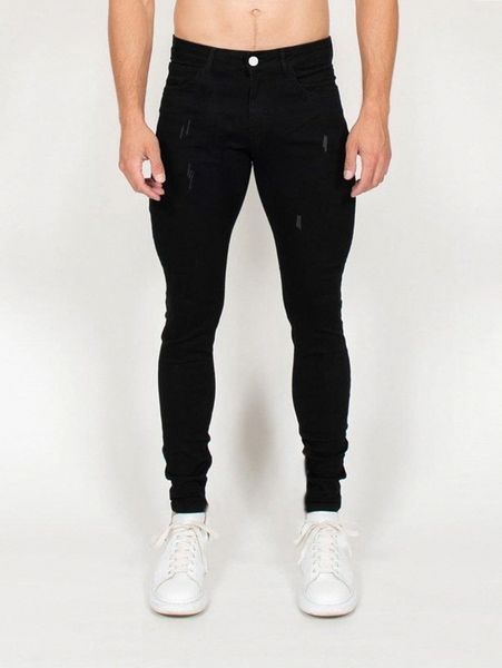 

men cat scratch skinny jeans h3a6#, Blue