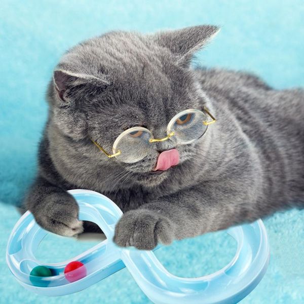 

cat toys pet toy track plastic funny rolling ball disk splice turntable training intelligence pets amusement supplies non-slip