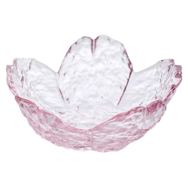 

dishes & plates 2pcs cherry blossoms small plate transparent sauce dish tableware seasoning (five petal slit plate)