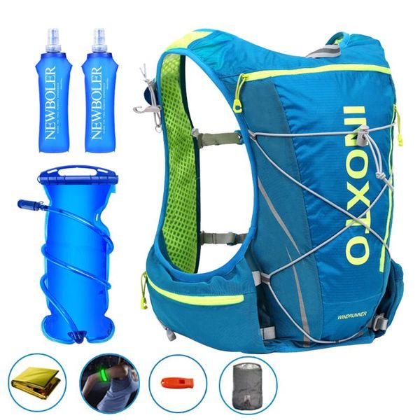 

outdoor bags 8l running hydration vest backpack men women sport trail marathon jogging hiking option water bag flask