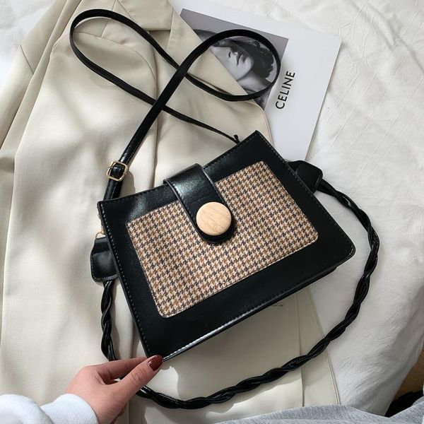 

solid color pu leather crossbody bags for women 2021 shoulder messenger bag female travel lock handbags