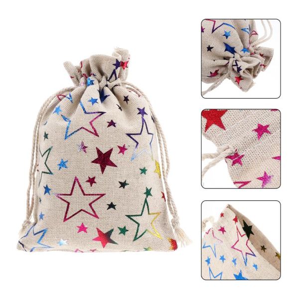 

gift wrap 24pcs christmas candy tote pouches reusable drawstring bags