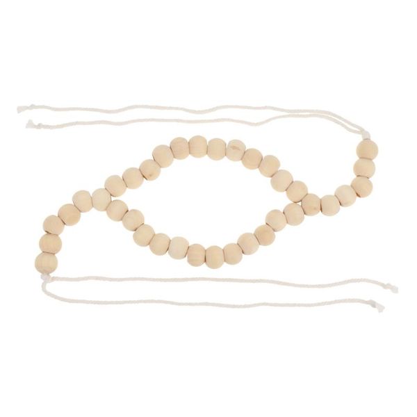 

curtain & drapes 1pc tieback wood bead belt holder accessory