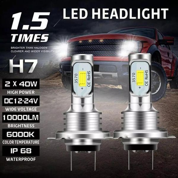 

car headlights led fog lamp headlight modification 9005 motorcycle accessories highlight truck h4/7 3570 lamps