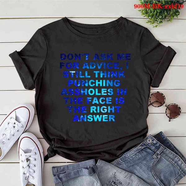 

women's hoodies & sweatshirts t-shirt, women's fashions, don't ask me for advice, i still think that shirt with print on it., Black