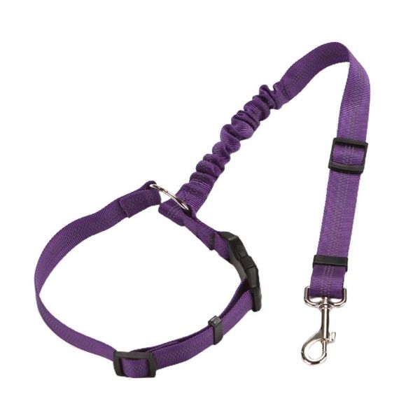 

dog collars & leashes collar strap car seat belt adjustable safety retractable breathable fine workmanship durable gift for pet outdoor h056