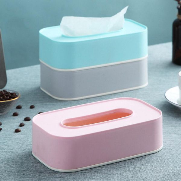 

tissue boxes & napkins modern box eco-friendly durable deskpaper case portable dust-proof organizer for toilet living room home decor