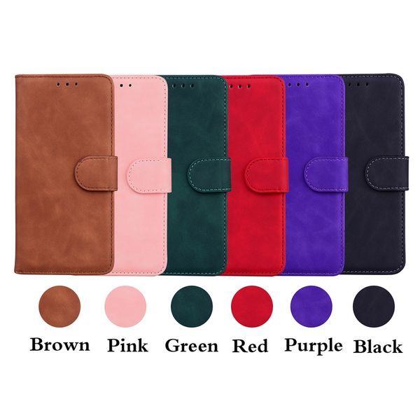 Mode Leder Brieftasche Hüllen für Motorola G Stylus 5G 4G 2022 Edge 30 Pro G22 E32 Moto G52 G51 G71 Hautgefühl schlicht Retro Vintage PU ID Kartensteckplatz Halter magnetische Flip Cover