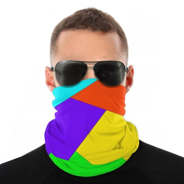 

scarves mixed colors triangle scarf neck face mask men women fashion tube bandanas versatility headwear biking camping, Blue;gray